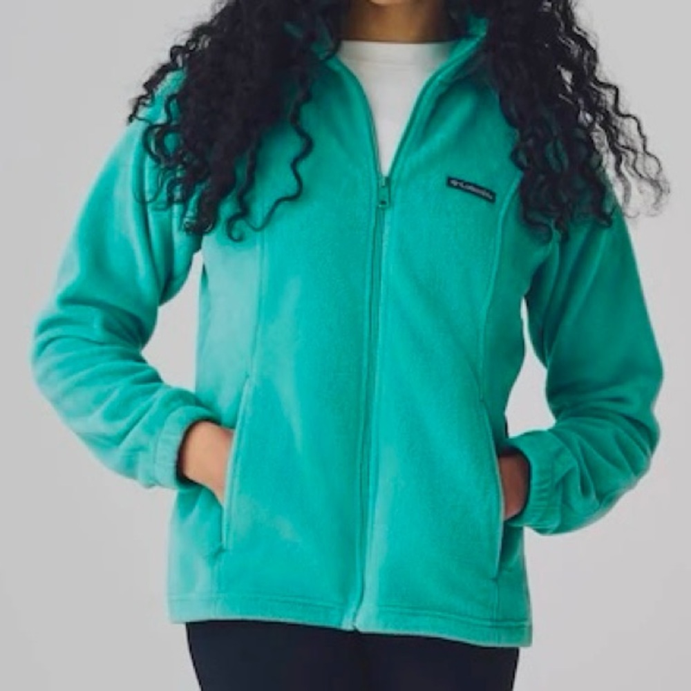 Columbia Turquoise Benton Spring Fleece Jacket S